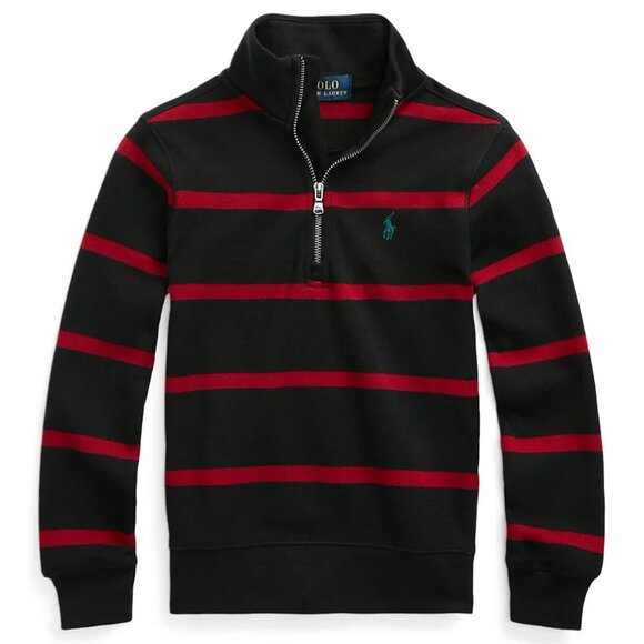 Ralph Lauren Striped Long Sleeves Interlock Pullover Boy’s - Picture 1 of 8